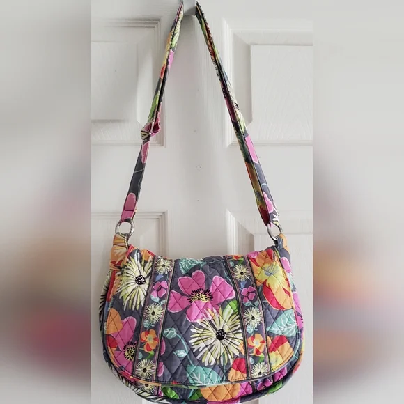 Vera Bradley Jazzy Blooms Purse - Picture 2 of 16